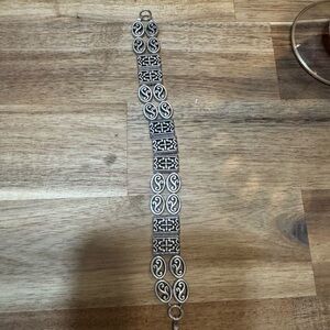 Elegant Silver Patterned Bracelet